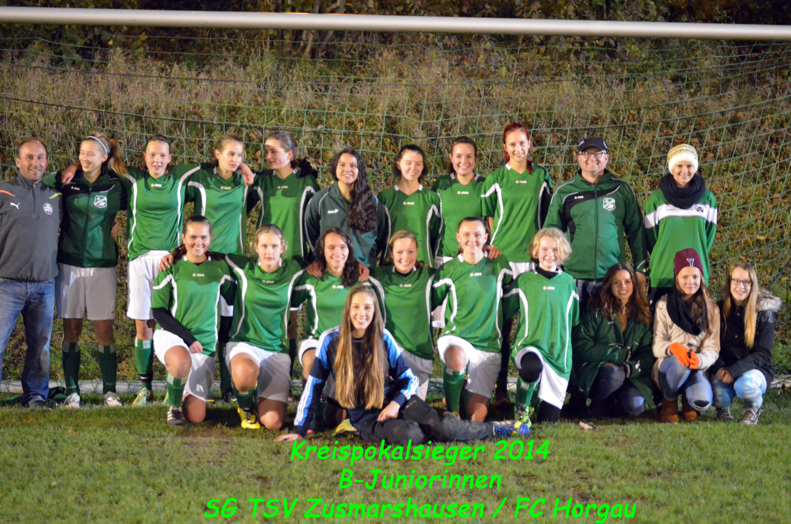 B-Juniorinnen der Spg TSV Zusmarshausen/FC Horgau sind Kreispokalsieger 2014/15